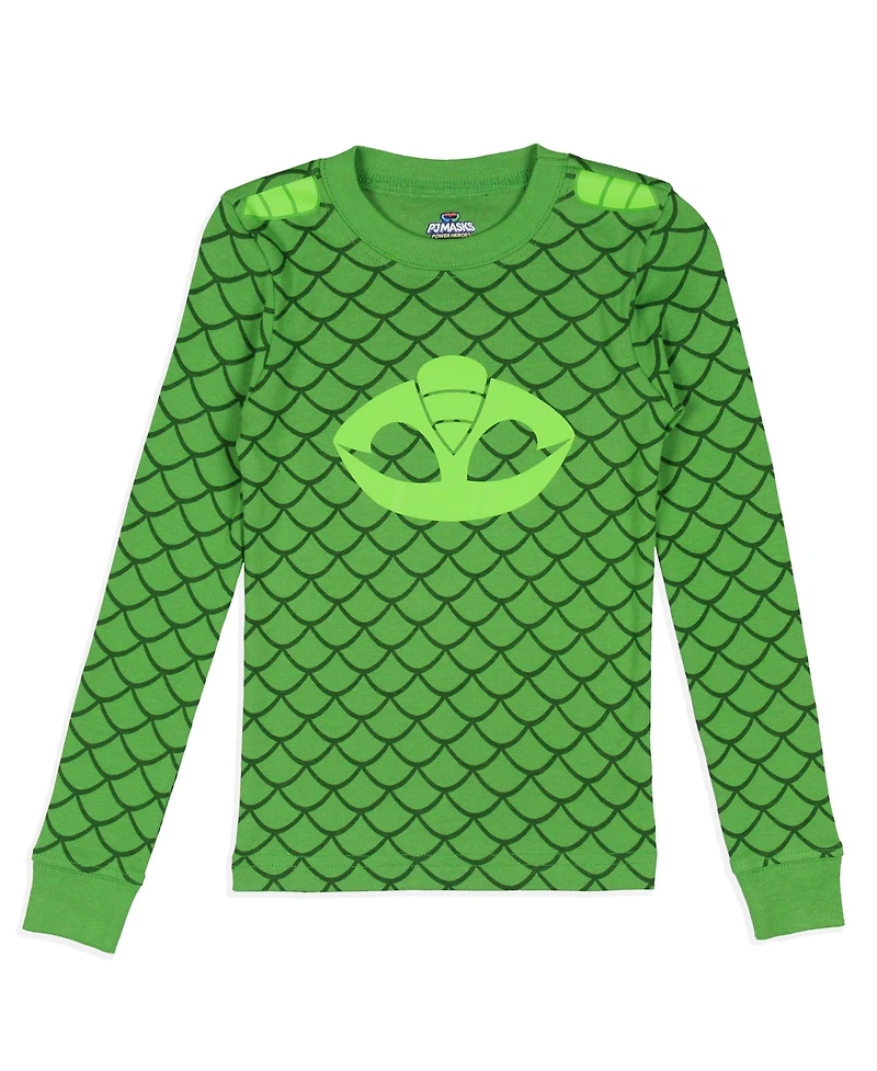 Pj Masks Toddler Boys Catboy And Gekko Character Sleep 2-Piece Tight Fit Pajama Set