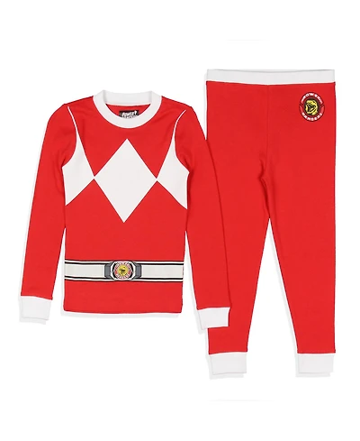 Power Rangers Toddler Character Uniform Tight-Fit Sleep 2-Piece Pajama Set