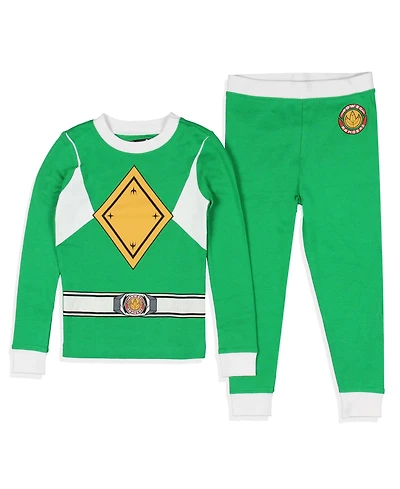 Power Rangers Toddler Character Uniform Tight-Fit Sleep 2-Piece Pajama Set