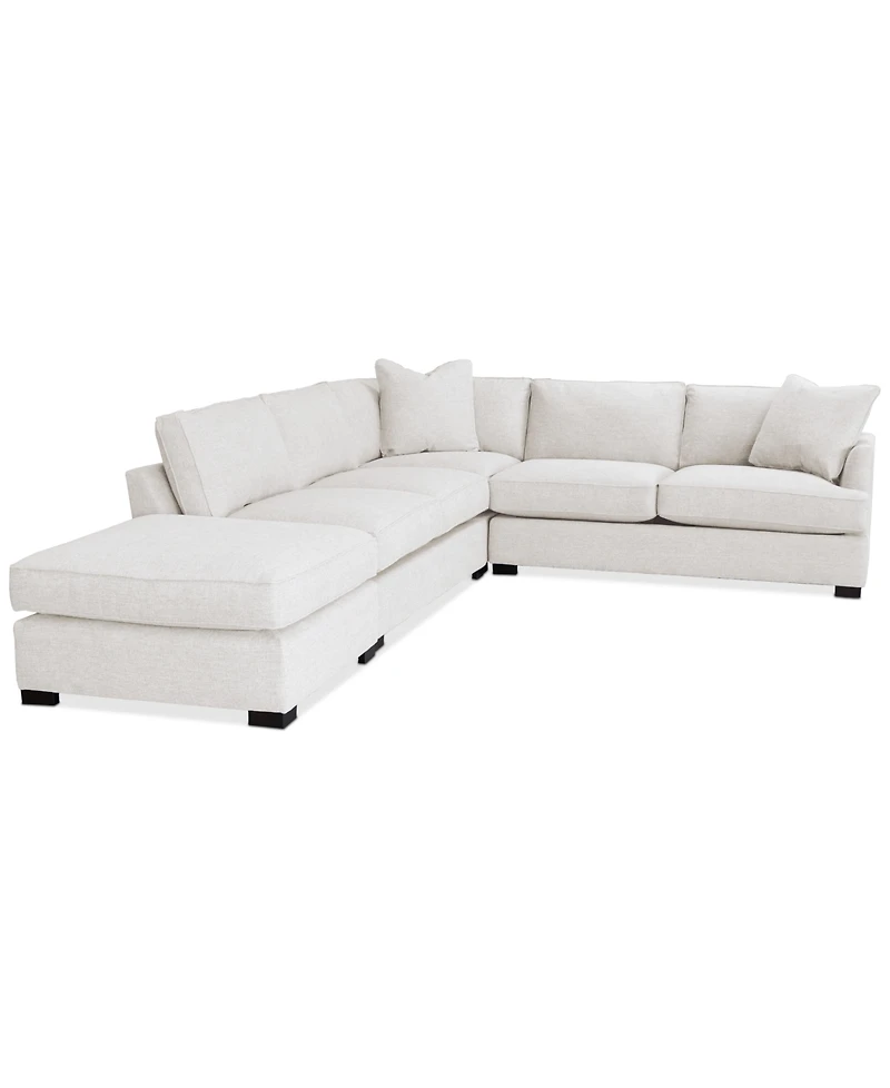 Nightford 143" 4-Pc. Fabric L Sectional, Created for Macy's