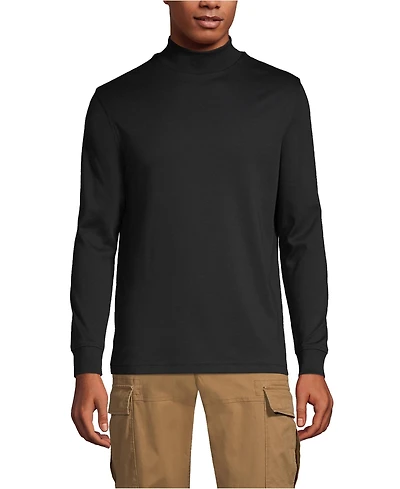 Lands' End Men's Cotton Supima Mock Turtleneck