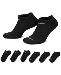 Nike Unisex Everyday Plus Cushioned Training No-Show Socks 6 Pairs