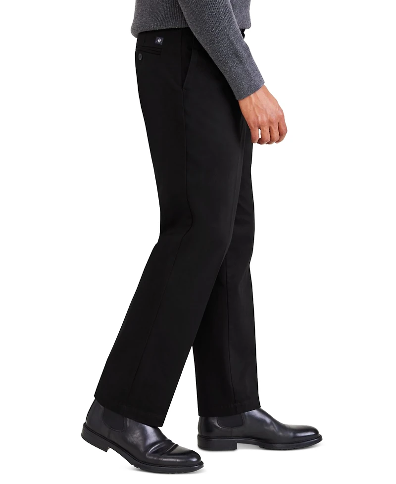 Dockers Men's Signature Classic Fit Pleated Iron Free Pants with Stain Defender