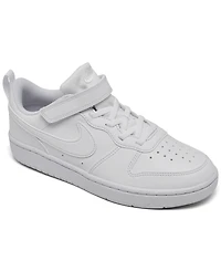 Nike Little Kids Court Borough Low Recraft Adjustable Strap Casual Sneakers From Finish Line
