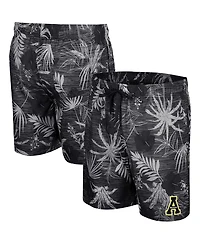 Men's Colosseum Black Appalachian State Mountaineers What Else is New Swim Shorts