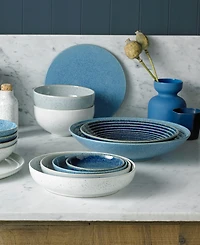Denby Studio Blue Cobalt Medium Ridged Bowl