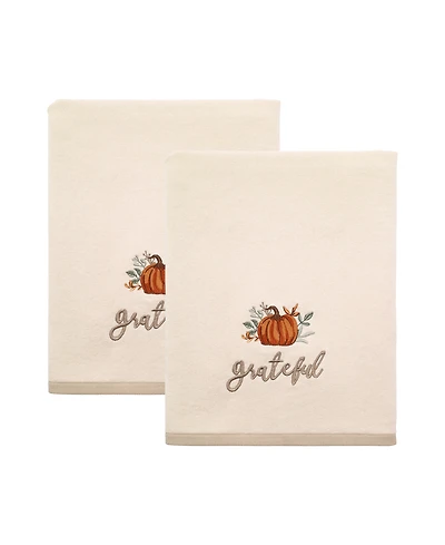 Avanti Grateful Patch Harvest Cotton 2-Pc. Bath Towel Set, 27" x 50"