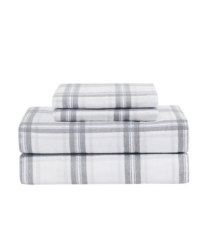 London Fog Super Soft Cotton Flannel 3 Piece Sheet Set, Twin