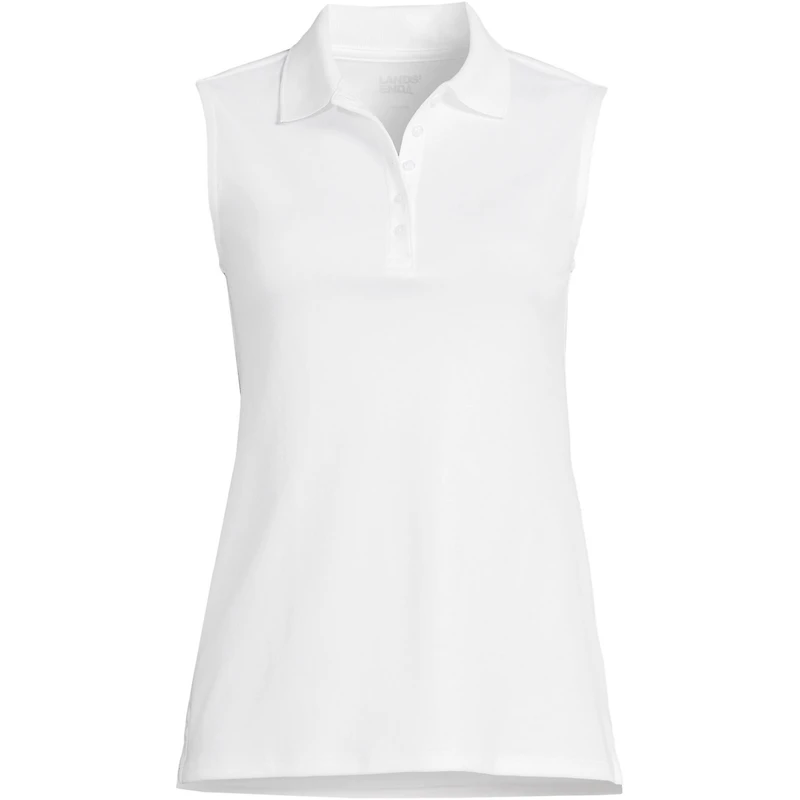 Lands' End Plus Sleeveless Supima Cotton Polo Shirt
