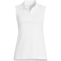 Lands' End Plus Sleeveless Supima Cotton Polo Shirt