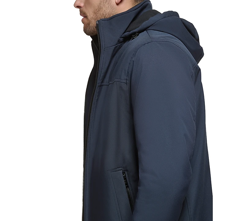 Calvin Klein Men's Infinite Stretch Jacket With Polar Fleece Lined Bib