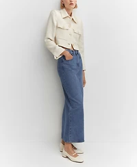 Mango Women's Denim Long Skirt