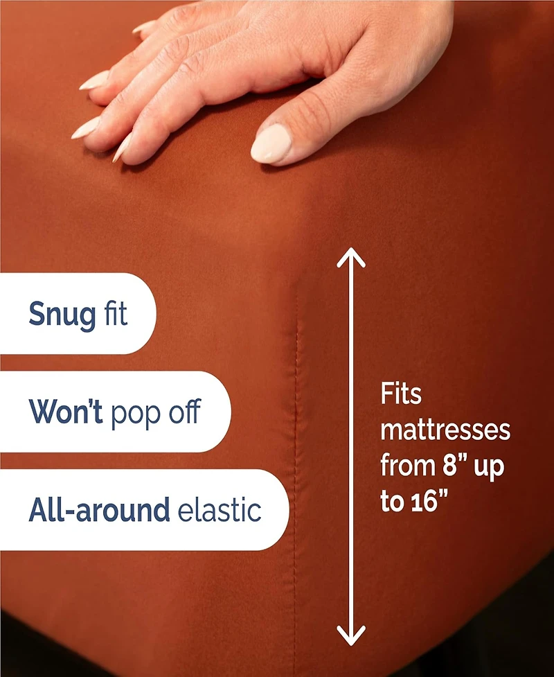 Piece Deep Pocket Microfiber (Muted, Vibrant, Heathered) Sheet Set