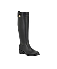 Tommy Hilfiger Women's Iviann Wide Calf Tall Riding Boots
