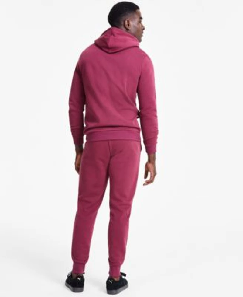 Puma Mens Embroidered Logo Fleece Hoodie Joggers