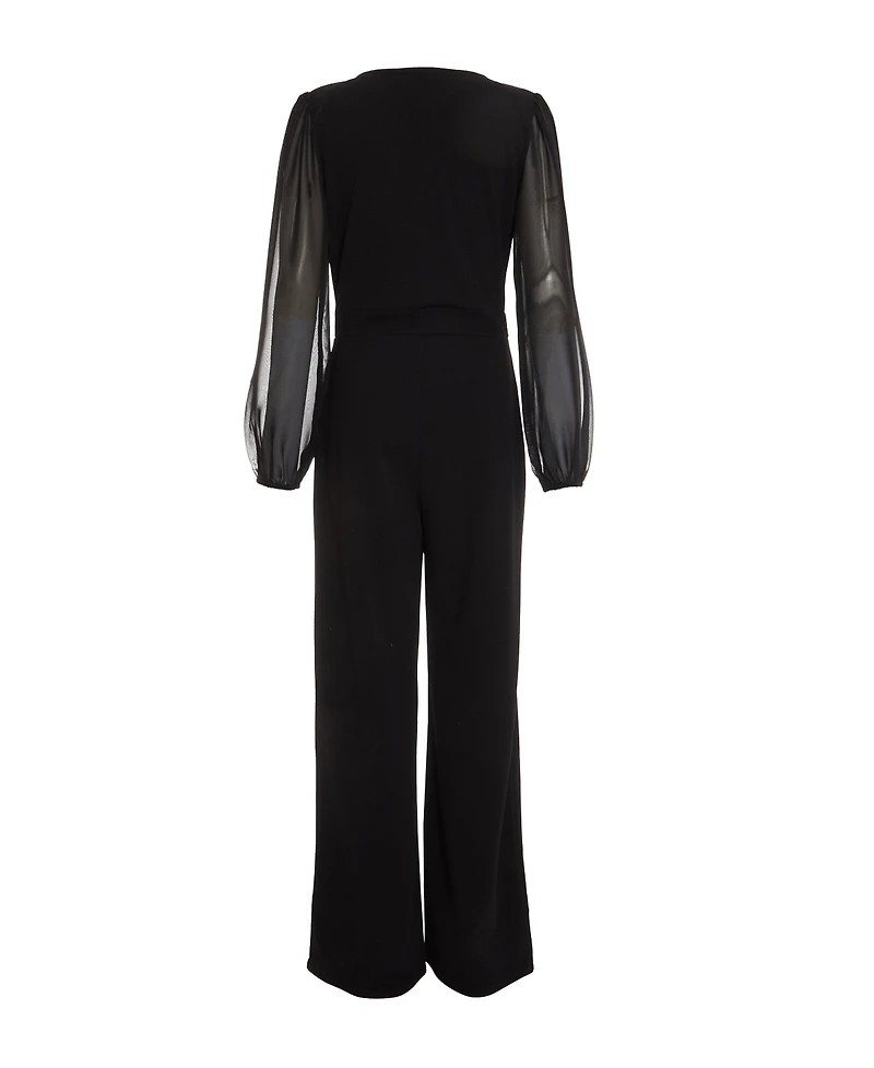 Quiz Women's Chiffon Buckle Palazzo Jumpsuit