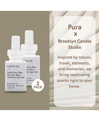 Pura Brooklyn Candle Studio - Santa Fe - Home Scent Refill - Smart Home Air Diffuser Fragrance - Up to 120-Hours of Luxury Fragrance per Vial