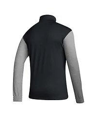 Men's adidas Black Indiana Hoosiers Team Issue Aeroready Quarter-Zip Jacket