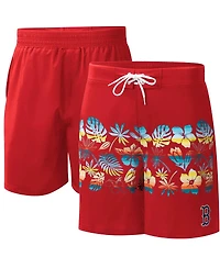Men's G-iii Sports by Carl Banks Red Boston Sox Breeze Volley Swim Shorts