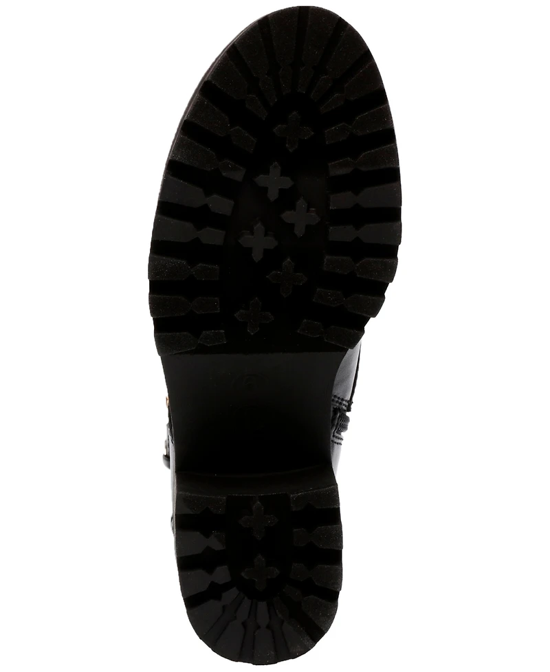 Wild Pair Women's Bridgitt Lace-Up Side-Zip Lug-Sole Booties, Created for Macy's