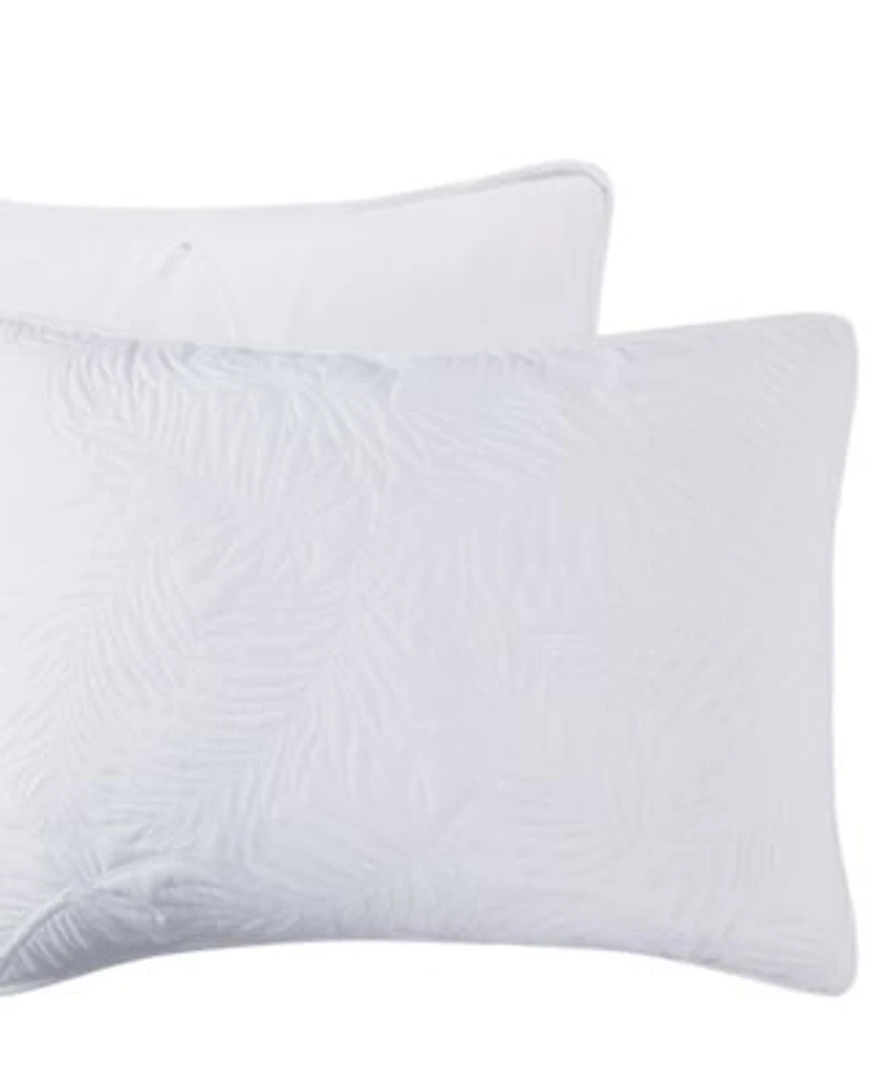 Videri Home Coastal Palm Embroidered Quilt Sets