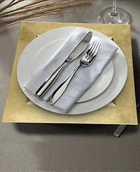 American Atelier Square Charger Plate 12 Piece Dinnerware Set, Service for