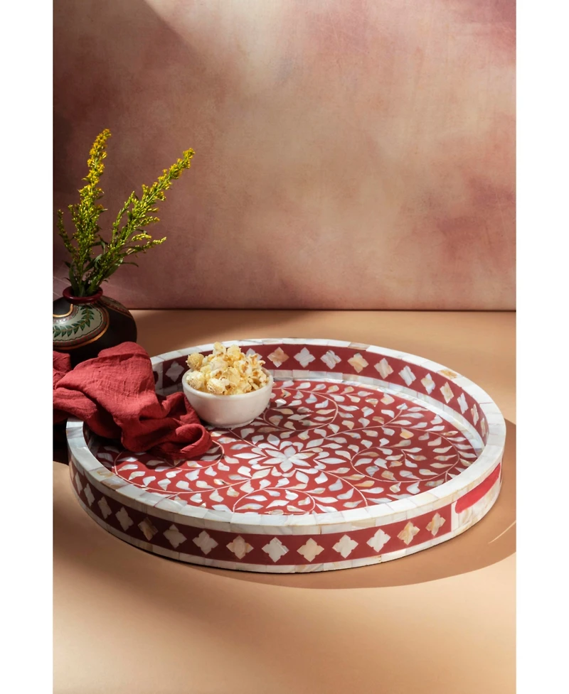 Gauri Kohli Jodhpur Mother of Pearl Decorative Tray