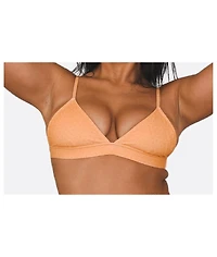 Oosc Women's Tangerine Squeeze Boost 'Em Up Bikini Top