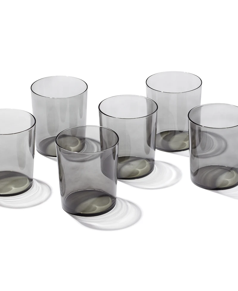 Oneida Stackables Smoke Tall Glasses, Set of 6