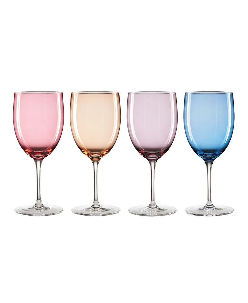 Oneida True Colors Wine Glasses, Set of 4