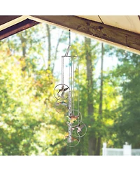 24" Long 5-Ring Polyresin Hummingbird Wind Chime