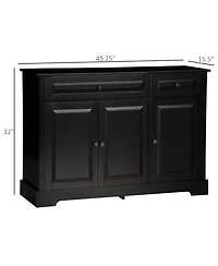 Homcom Sideboard Buffet Cabinet, Entryway Cabinet with Drawers