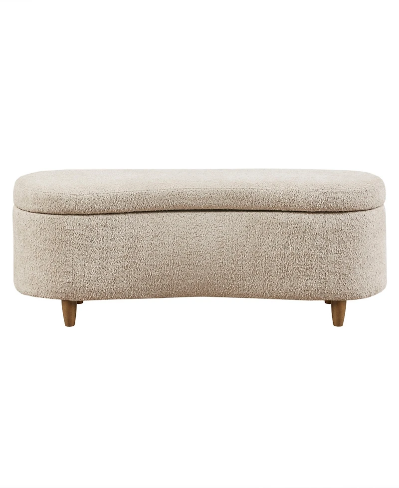 Ink+Ivy Bailey 48"W Boucle Flip Top Storage Bench