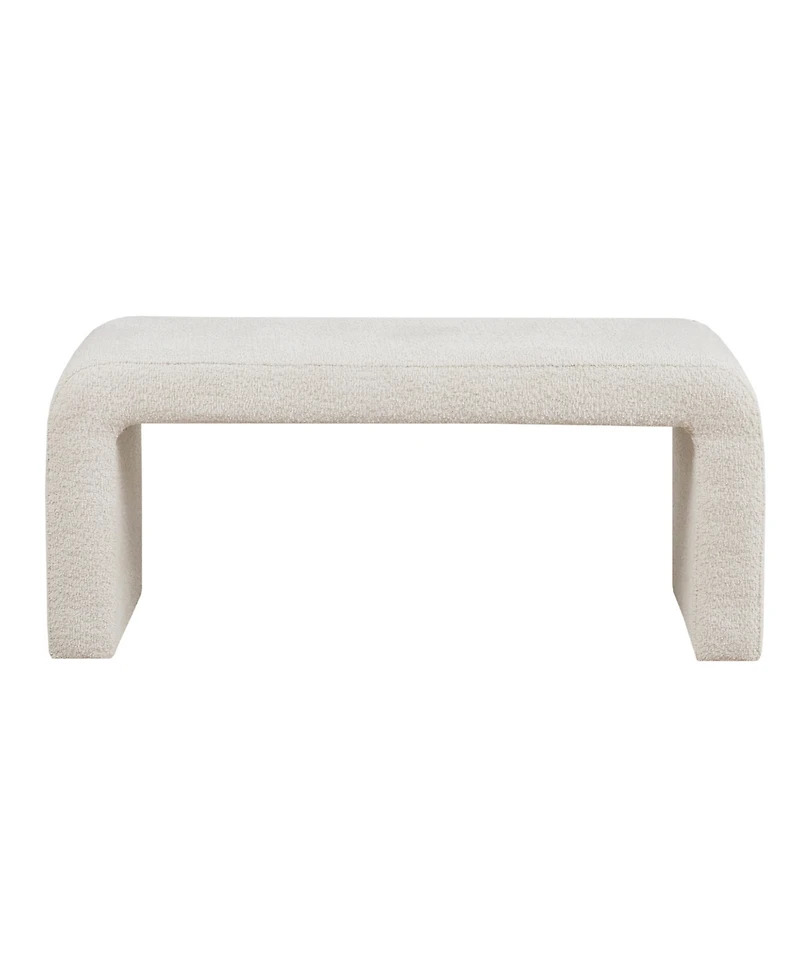 Ink+Ivy Steve 42"W Boucle Waterfall Bench