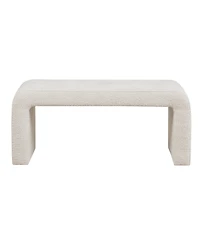 Ink+Ivy Steve 42"W Boucle Waterfall Bench
