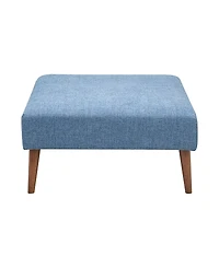 Ink+Ivy Maise 35" Round Fabric Upholstered Ottoman