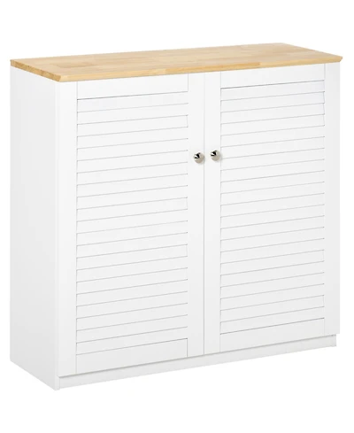 Homcom 32" Storage Buffet Cabinet Storage Organizer Sding Cupboard w/ Shelf