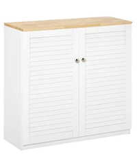 Homcom 32" Storage Buffet Cabinet Storage Organizer Sding Cupboard w/ Shelf