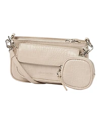 Urban Originals A Little Crazy Croc-effect Faux Leather Crossbody Bag