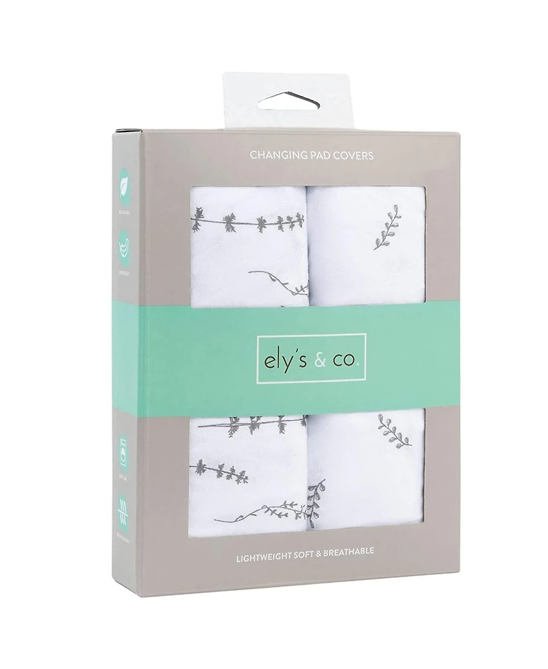 Ely's & Co. Baby Changing Pad Cover - Cradle Sheet 100% Combed Jersey Cotton