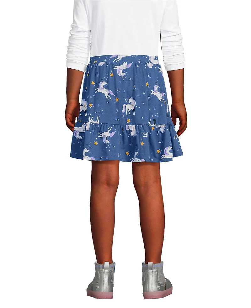 Lands' End Girls Tiered Skort
