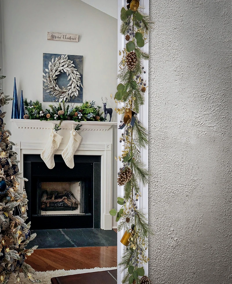 National Tree Company 6' Hgtv Home Collection Swiss Chic Garland
