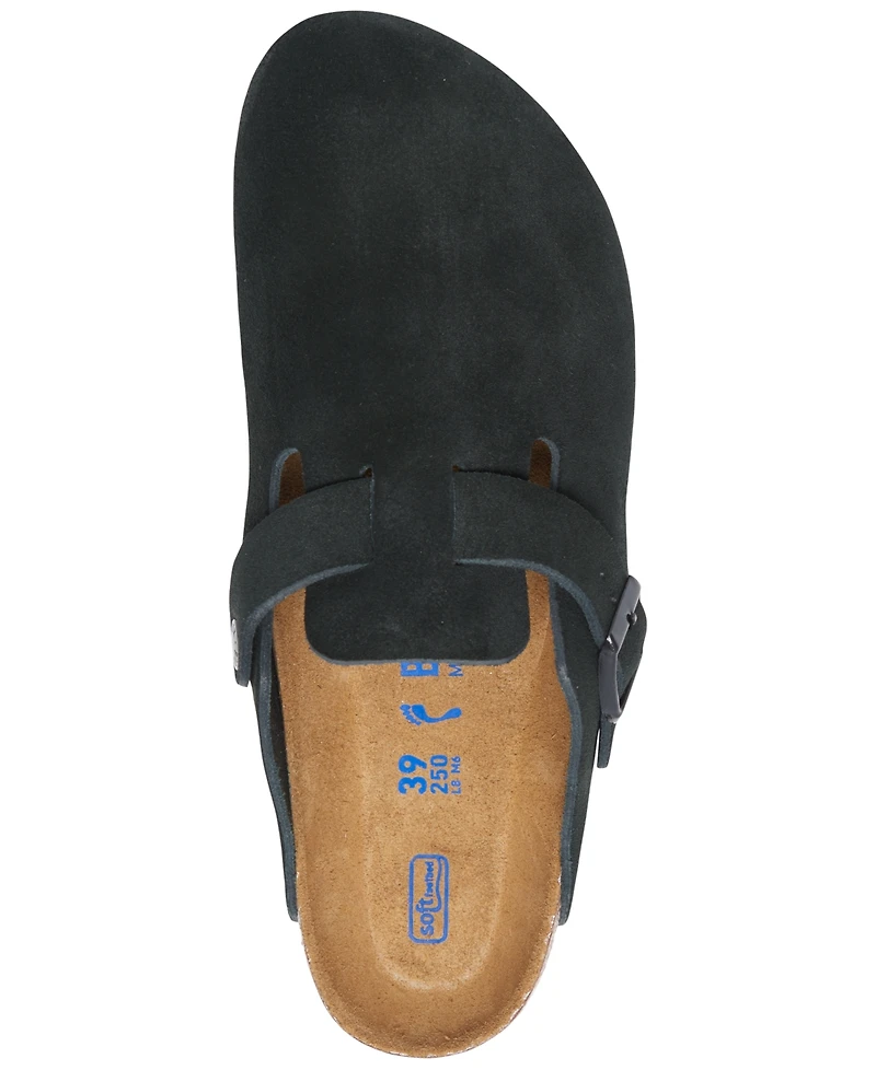 Birkenstock Women's Boston Soft Footbed Suede Leather Clogs from Finish Line