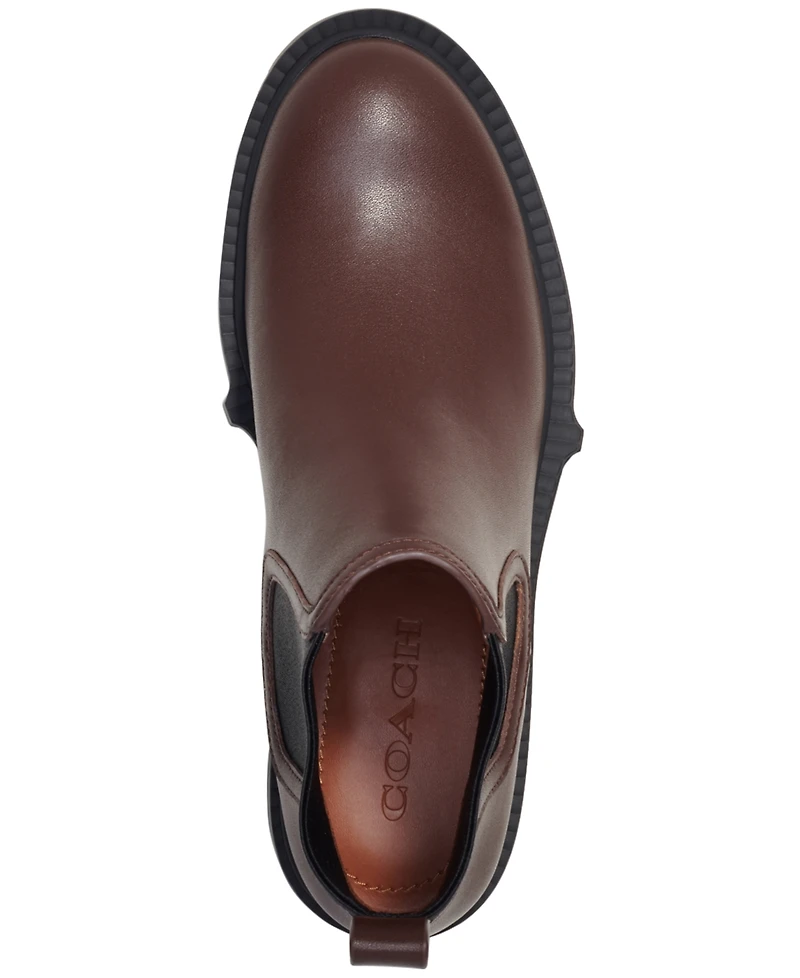 Coach Women's Lenora Pull On Lug Sole Chelsea Booties