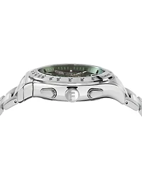 Salvatore Ferragamo Men's 1927 Swiss Chronograph Silver-Tone Stainless Steel Bracelet Watch 42mm