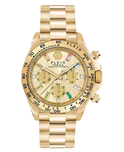 Philipp Plein Women's Chronograph Nobile Gold-Tone Stainless Steel Bracelet Watch 38mm