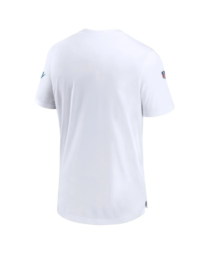 Men's Nike White Tennessee Titans Oilers Throwback Sideline Coach Alternate Performance T-shirt