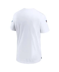 Men's Nike White Tennessee Titans Oilers Throwback Sideline Coach Alternate Performance T-shirt