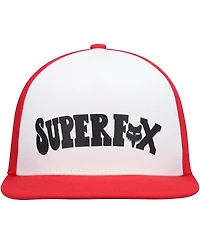 Big Boys and Girls Fox White, Red Super Trik Snapback Hat
