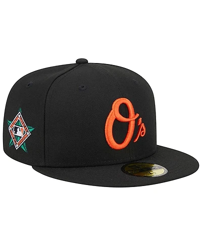 Men's New Era Black Baltimore Orioles Alternate Logo 1993 Mlb All-Star Game Team Color 59FIFTY Fitted Hat